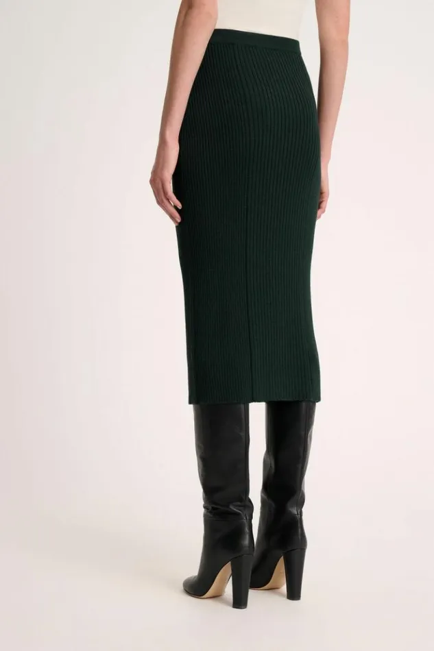 Luisa Spagnoli Skirts And Shorts Maionese 8211 Knit Skirt Bottlegreen 8211 Women