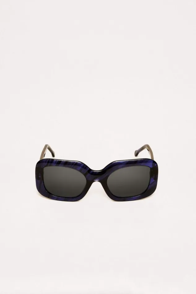 Luisa Spagnoli Sunglasses Xbrigitte 8211 Square Sunglasses Bluegold 8211 Women