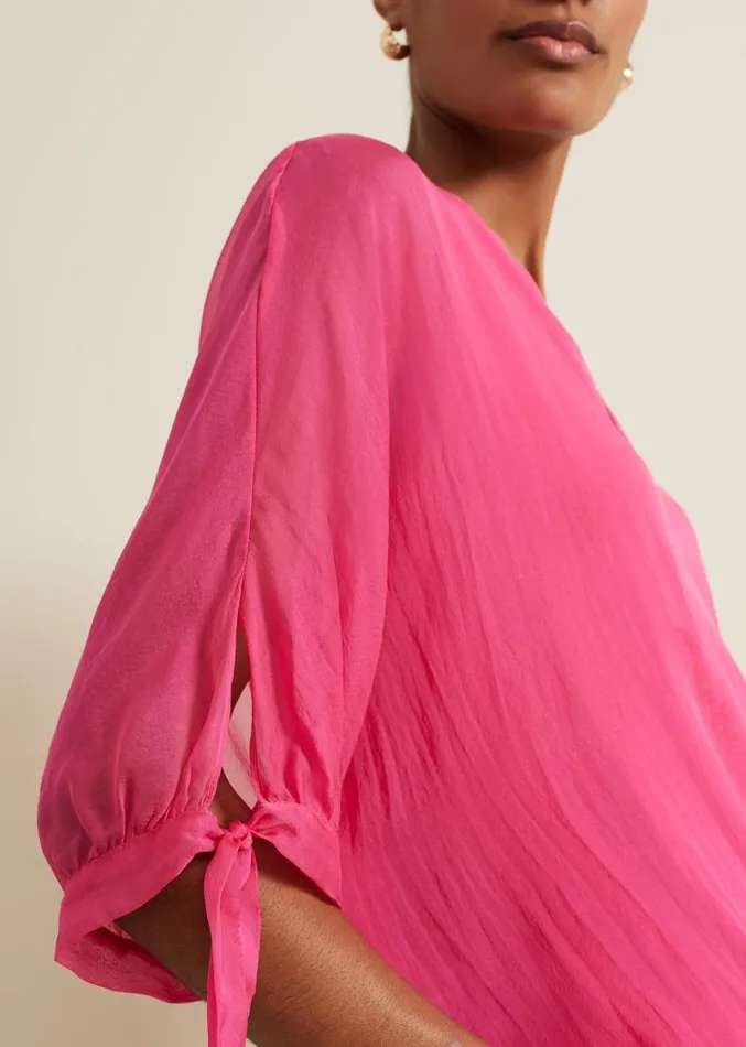 Madison Pink Silk Blouse Pink Women Phase Eight Shirts and Blouses