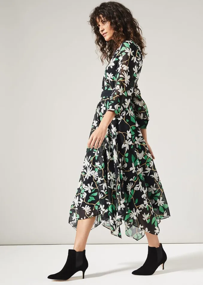 Magnolia Dress Navygreen Women Phase Eight Dresses
