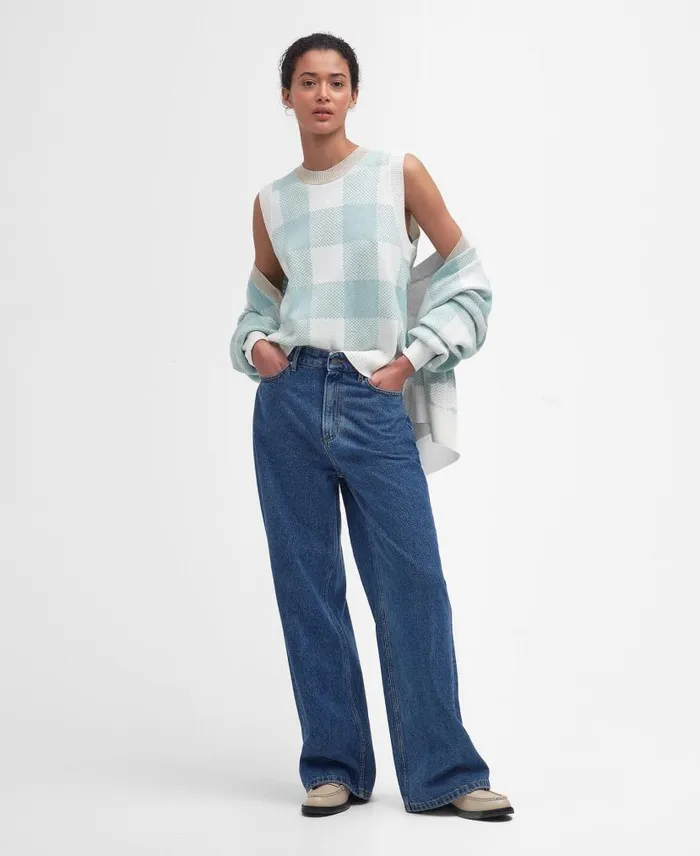 Maisie WideLeg Jeans Ecru Women Barbour Trousers and Shorts