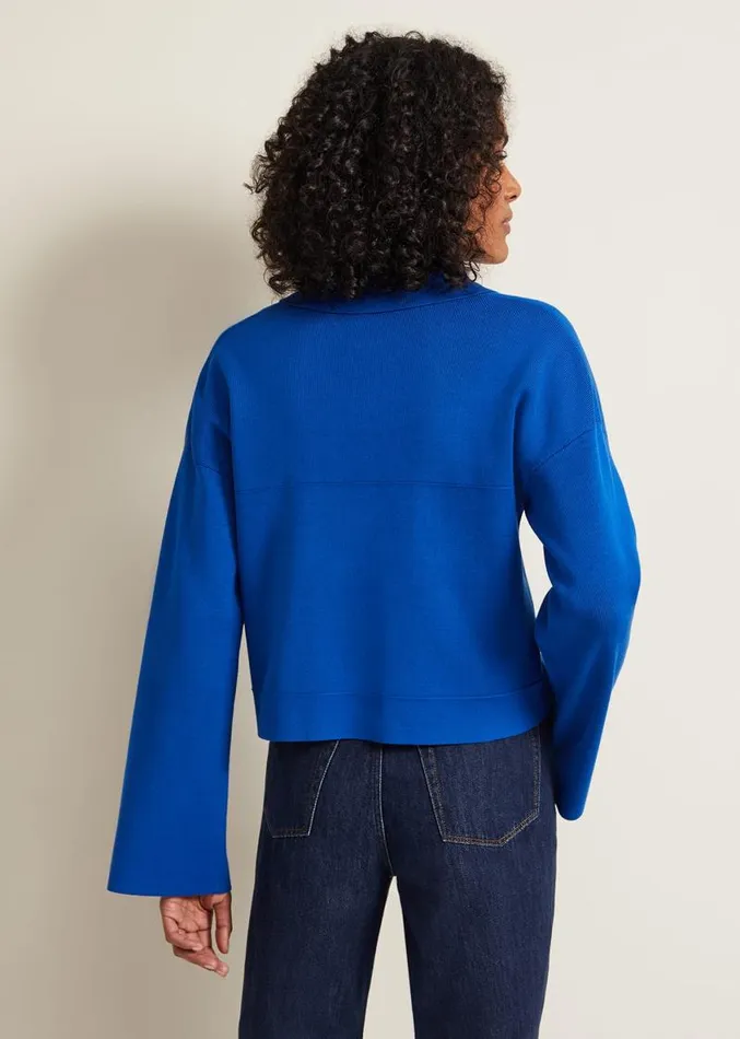 Maisie Zip Jacket Cobalt Women Phase Eight Jackets