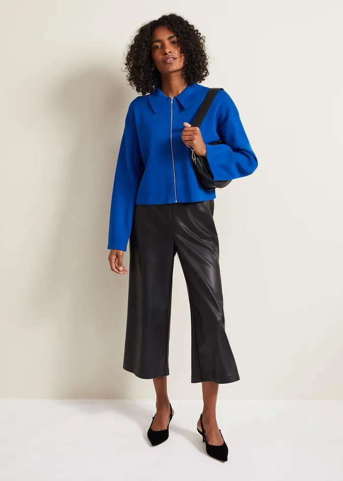 Maisie Zip Jacket Cobalt Women Phase Eight Jackets