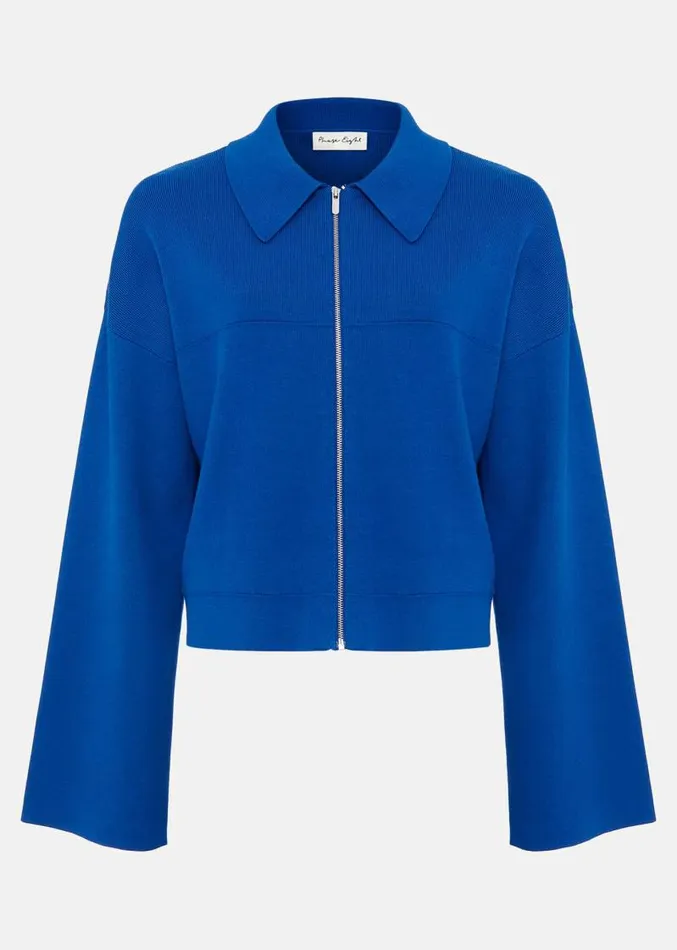 Maisie Zip Jacket Cobalt Women Phase Eight Jackets