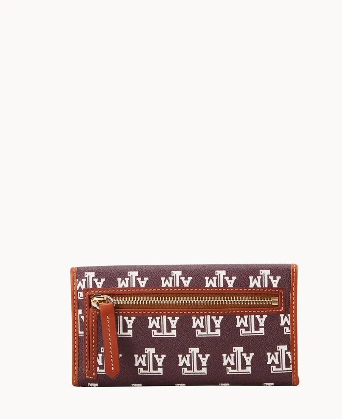 ManWoman Collegiate Texas Achr38M University Continental Clutch Texas Aandm Dooney and Bourke Wallets