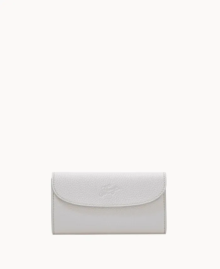 ManWoman Henrys Continental Clutch White Dooney and Bourke Wallets