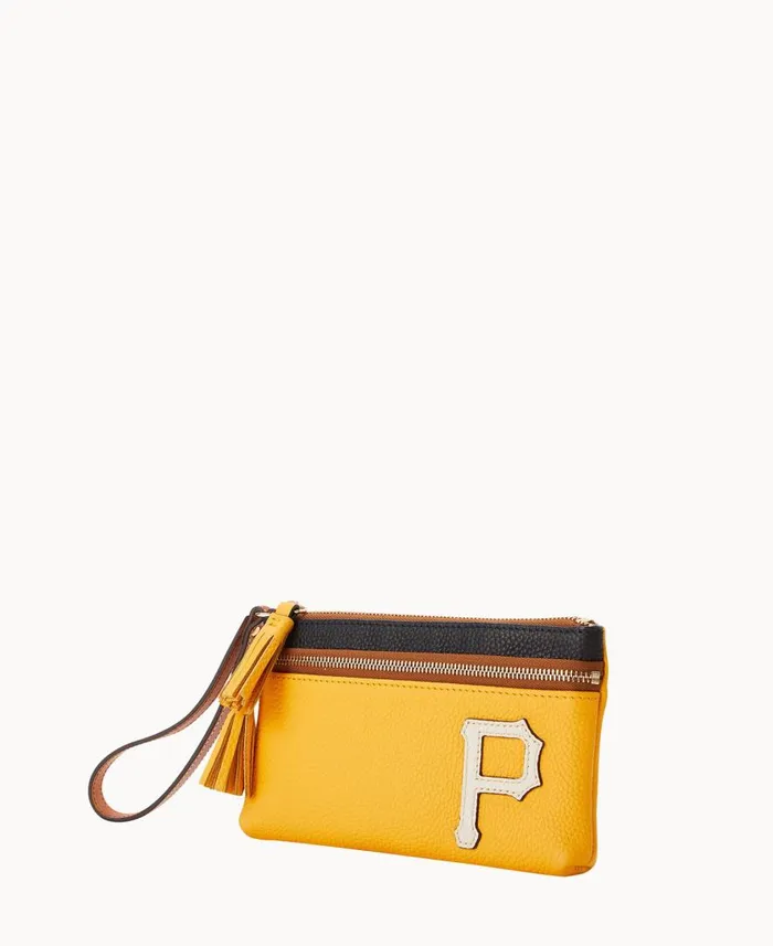ManWoman MLB Pirates Double Zip Wristlet Pirates Dooney and Bourke Wallets