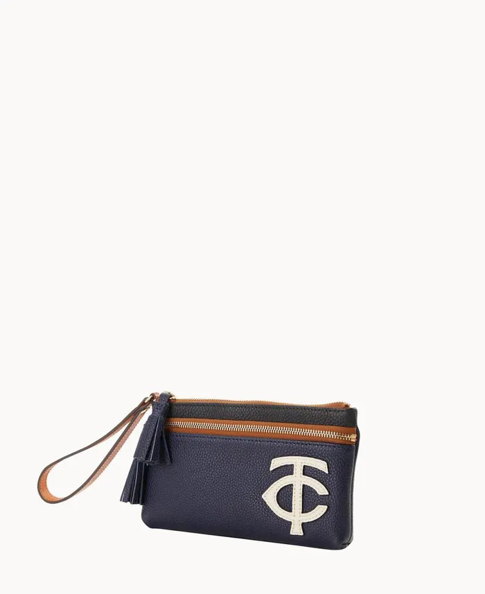 ManWoman MLB Twins Double Zip Wristlet Twins Dooney and Bourke Wallets ManWoman MLB Twins Double Zip Wristlet Twins Dooney and Bourke Wallets