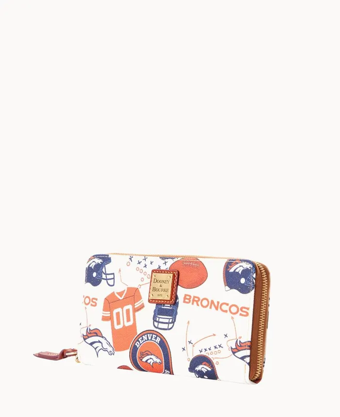 ManWoman NFL Broncos Large Zip Around Wristlet Broncos Dooney and Bourke Wallets ManWoman NFL Broncos Large Zip Around Wristlet Broncos Dooney and Bourke Wallets
