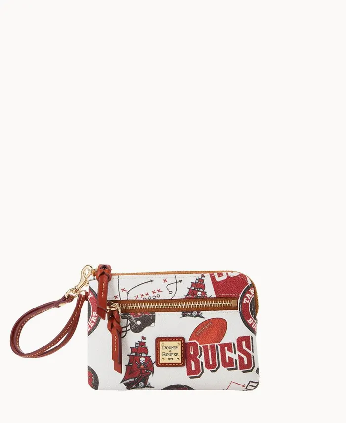 ManWoman NFL Buccaneers Zip Around Wristlet Buccaneers Dooney and Bourke Wallets