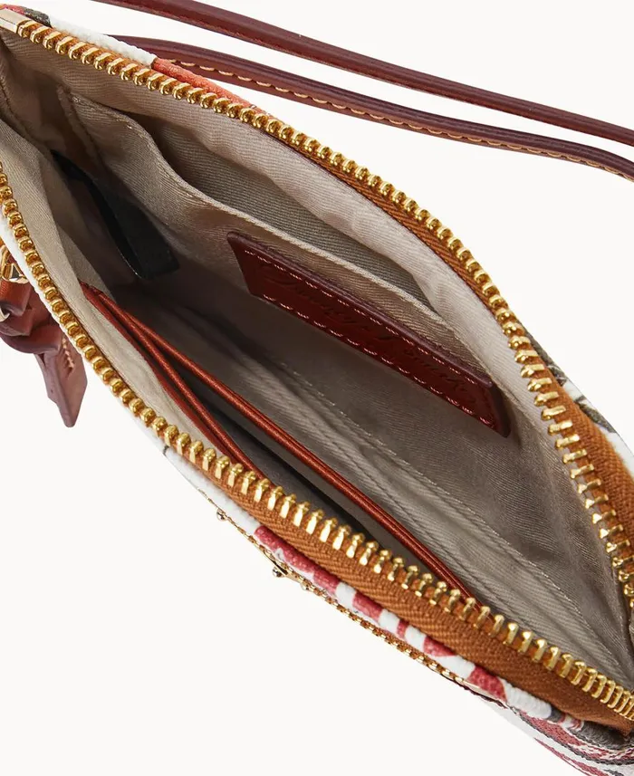 ManWoman NFL Buccaneers Zip Around Wristlet Buccaneers Dooney and Bourke Wallets