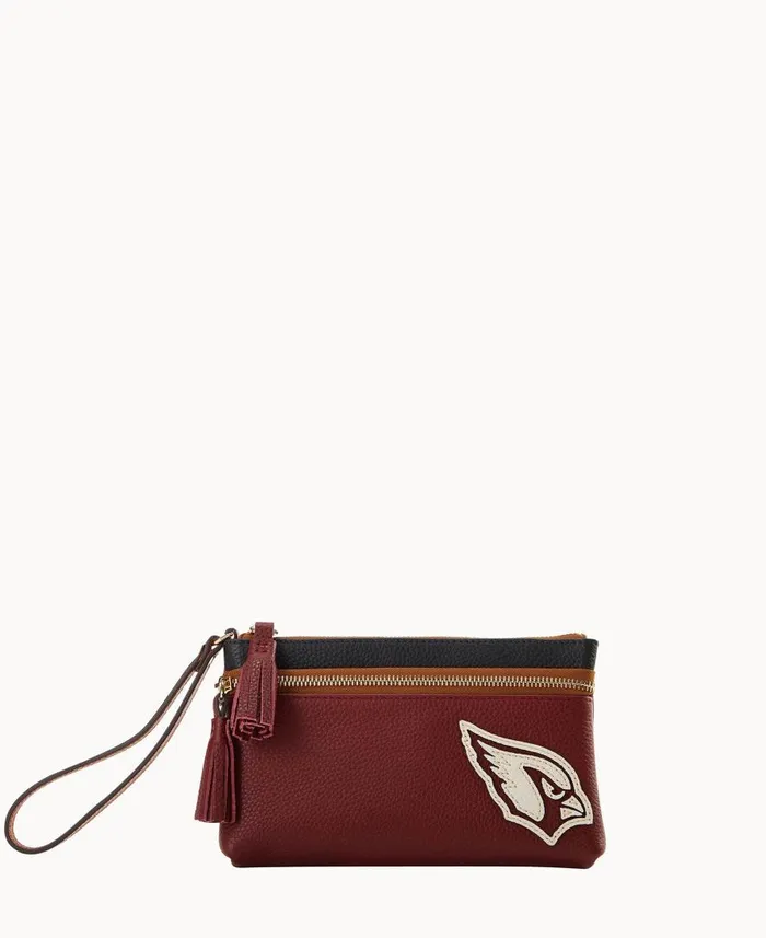 ManWoman NFL Cardinals Double Zip Wristlet Cardinals Dooney and Bourke Wallets