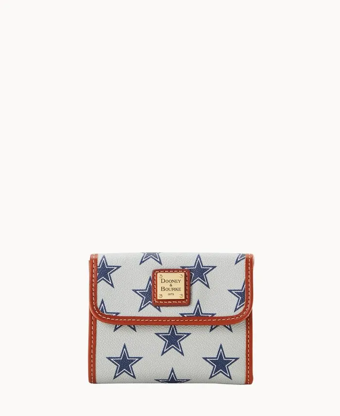 ManWoman NFL Cowboys Flap Credit Card Wallet Dallas Cowboys Dooney and Bourke Wallets