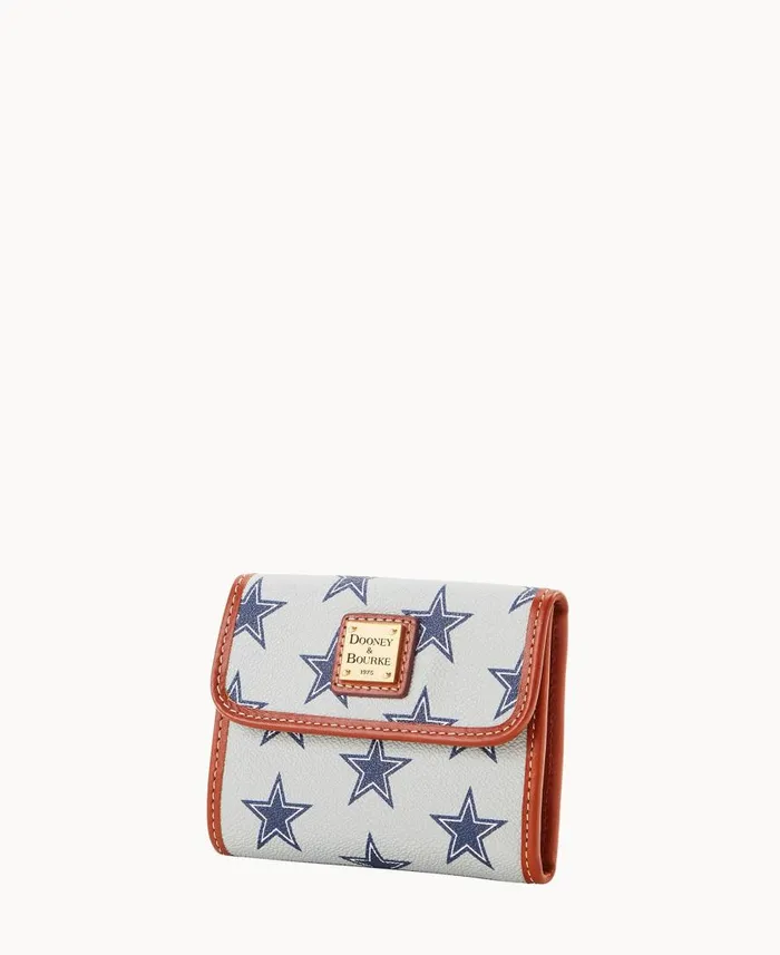 ManWoman NFL Cowboys Flap Credit Card Wallet Dallas Cowboys Dooney and Bourke Wallets ManWoman NFL Cowboys Flap Credit Card Wallet Dallas Cowboys Dooney and Bourke Wallets