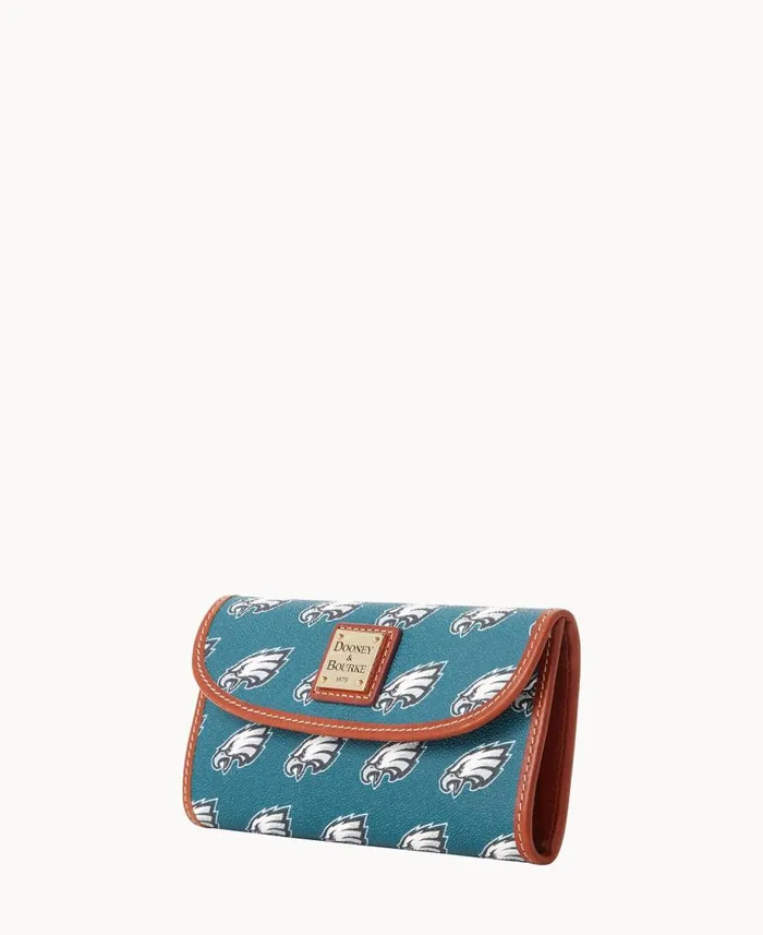 ManWoman NFL Eagles Continental Clutch Eagles Dooney and Bourke Wallets ManWoman NFL Eagles Continental Clutch Eagles Dooney and Bourke Wallets