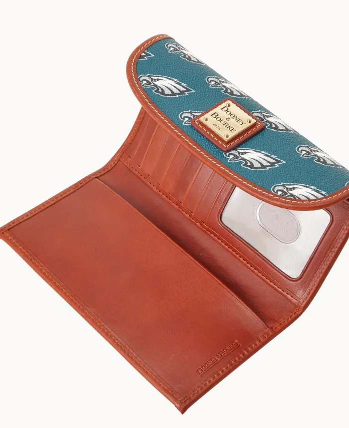 ManWoman NFL Eagles Continental Clutch Eagles Dooney and Bourke Wallets ManWoman NFL Eagles Continental Clutch Eagles Dooney and Bourke Wallets