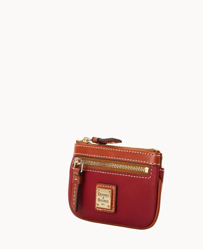 ManWoman Torino Small Coin Case Cranberry Dooney and Bourke Wallets
