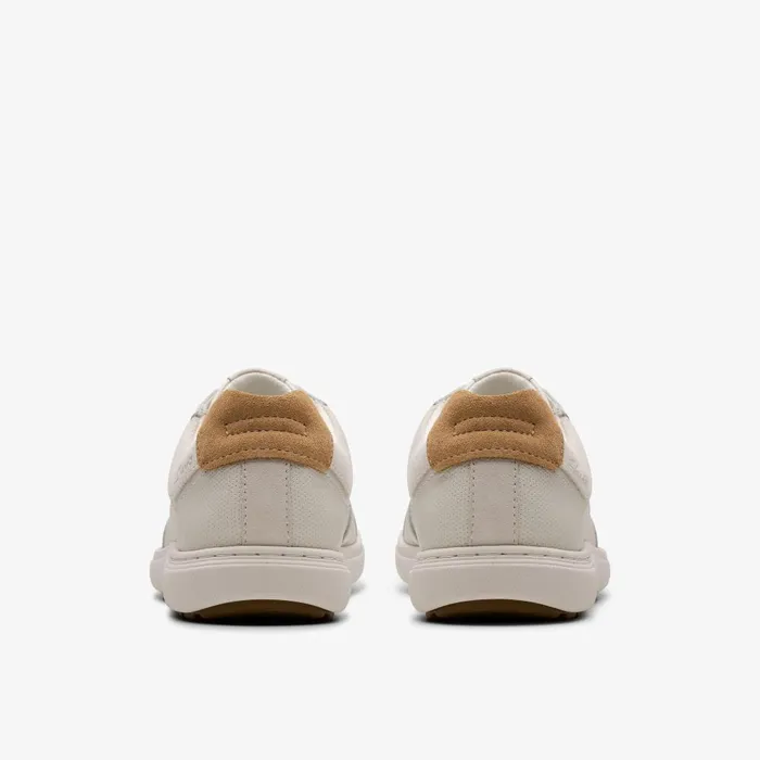 Mapstone Lace White Leather Men Clarks Sneakers