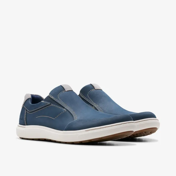Mapstone Step Navy Nubuck Men Clarks Sneakers