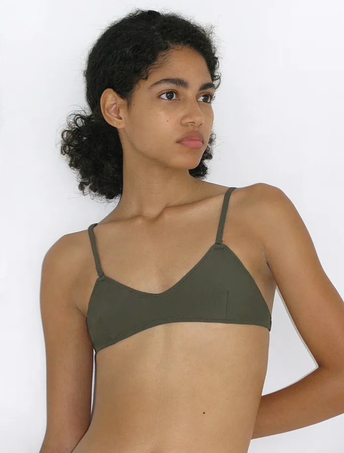 Mardini Top Khaki Women Paloma Wool Swimwear