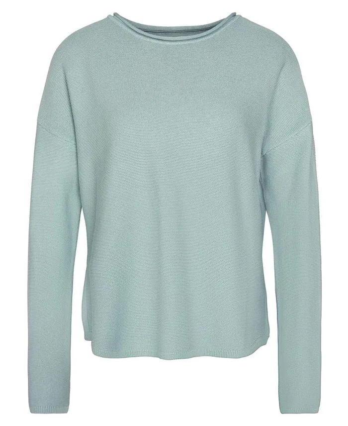 Marine Crew Neck Jumper Misty Rose Women Barbour Jumpers