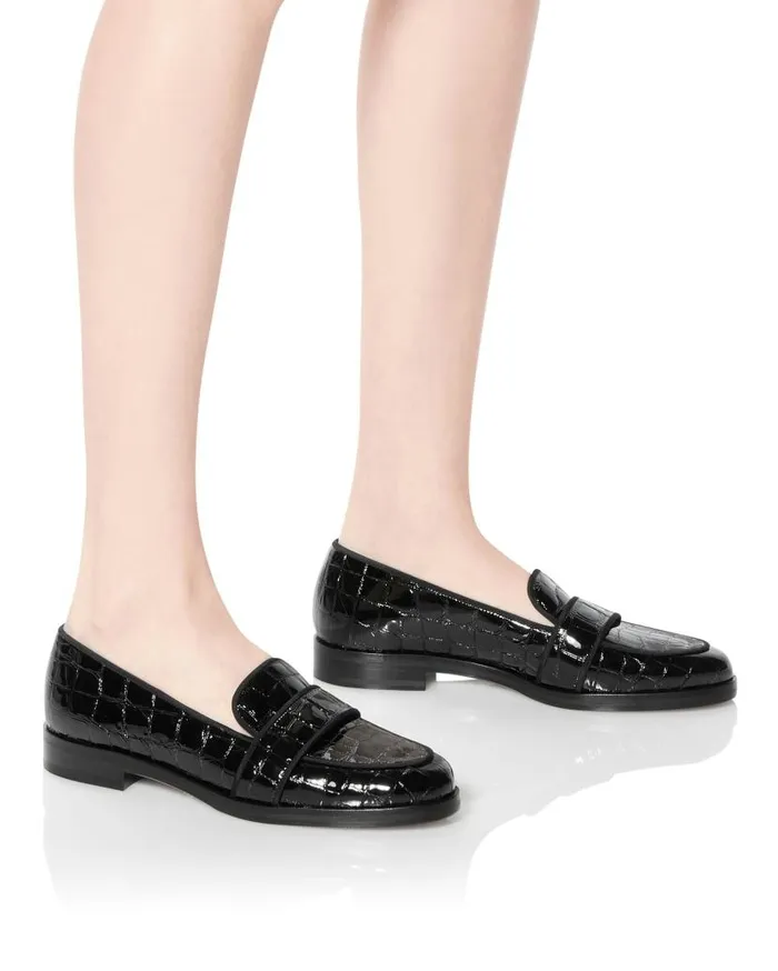 Martin Mocassin Black Women Aquazzura Flats