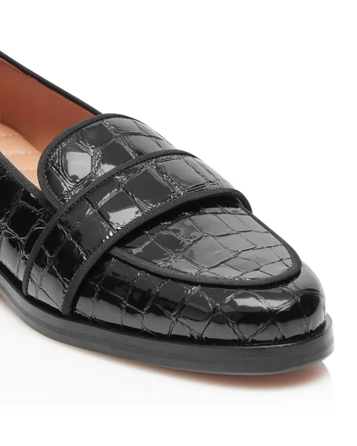 Martin Mocassin Black Women Aquazzura Flats