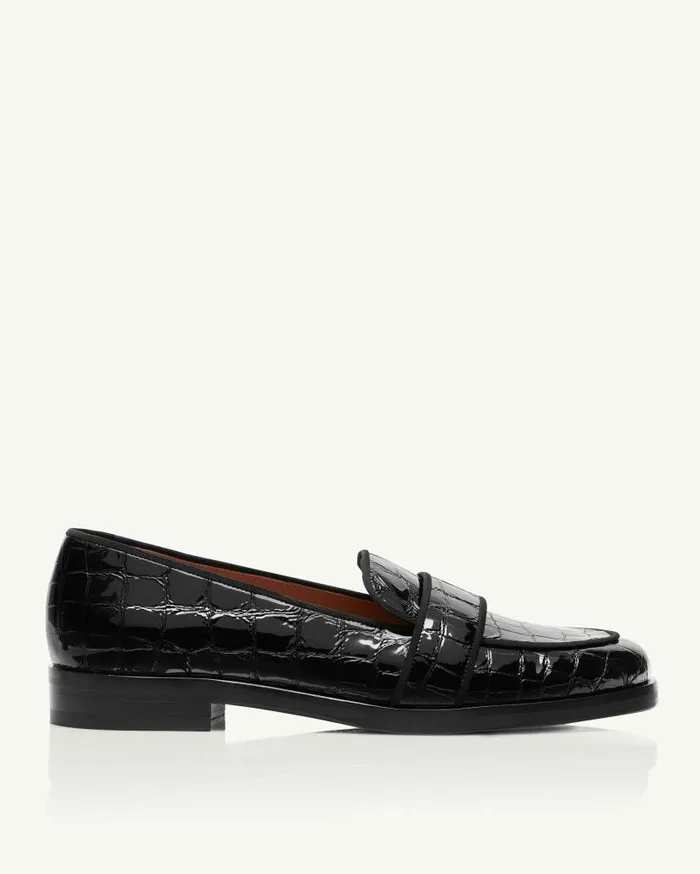 Martin Mocassin Black Women Aquazzura Flats