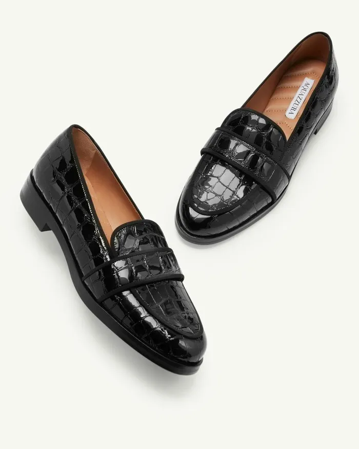 Martin Mocassin Black Women Aquazzura Flats