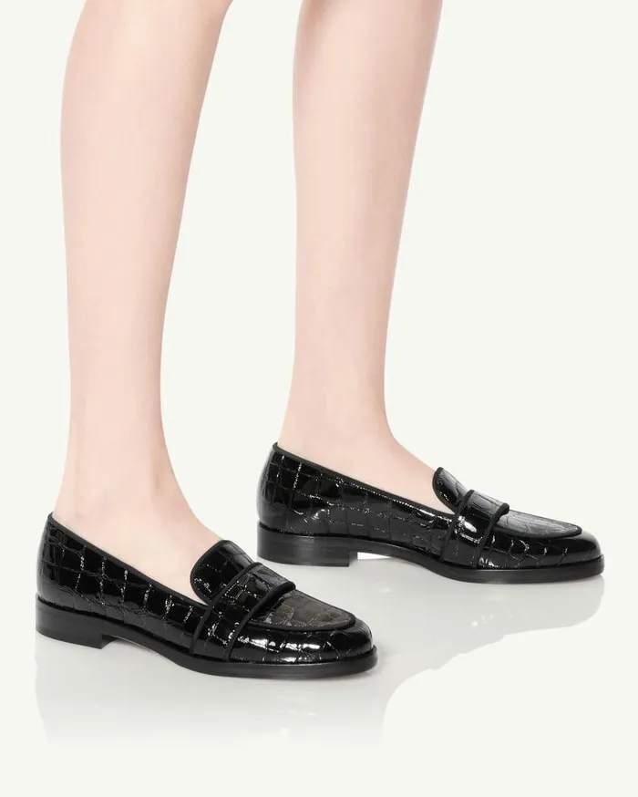 Martin Mocassin Black Women Aquazzura Flats
