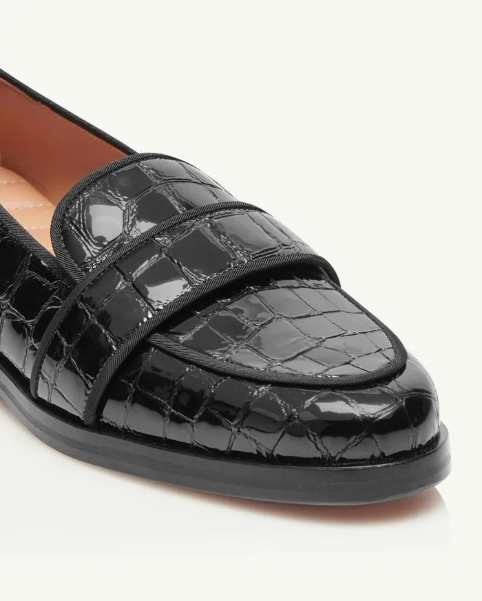Martin Mocassin Black Women Aquazzura Flats
