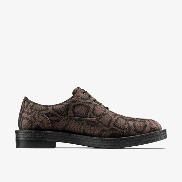 Martine Rose Womens Oxford 2 Brown Textile Women Clarks Loafers and Oxfords
