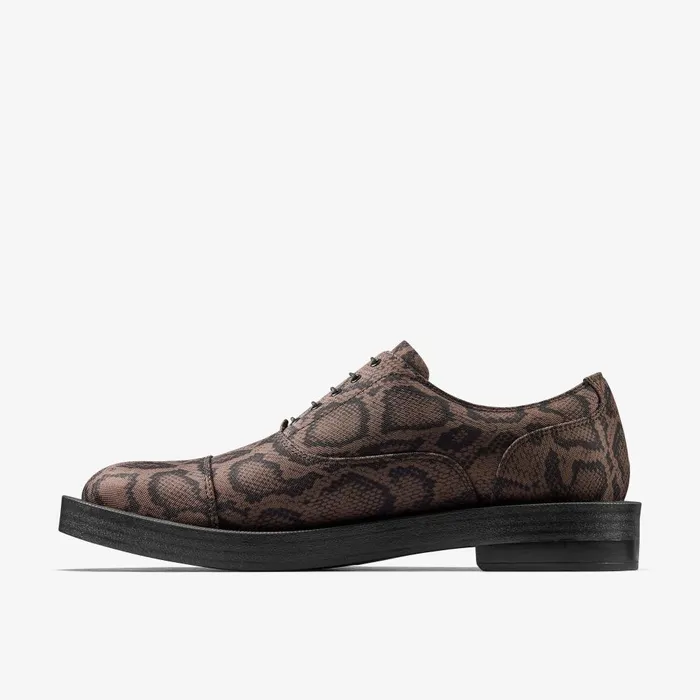 Martine Rose Womens Oxford 2 Brown Textile Women Clarks Loafers and Oxfords
