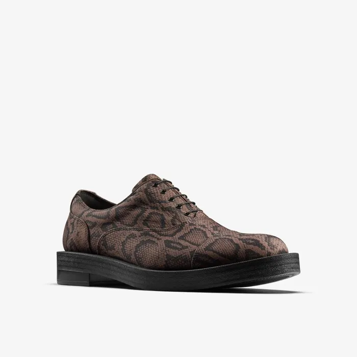 Martine Rose Womens Oxford 2 Brown Textile Women Clarks Loafers and Oxfords