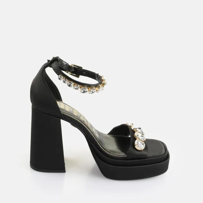May Neat Ice Black Buffalo Heels