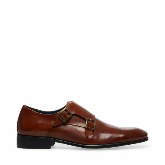 Men039s BEAUMONT COGNAC LEATHER Cognac Leather Steve Madden Dress