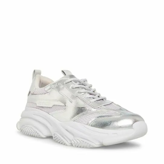 Men039s POSSESS SILVER Silver Steve Madden Sneakers Men039s POSSESS SILVER Silver Steve Madden Sneakers