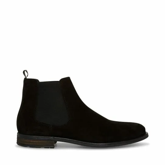 Men039s RICHARD BLACK SUEDE Black Suede Steve Madden Boots