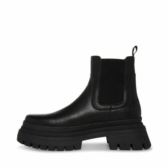 Men039s ZAP BLACK LEATHER Black Leather Steve Madden Boots Men039s ZAP BLACK LEATHER Black Leather Steve Madden Boots