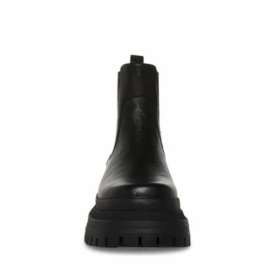 Men039s ZAP BLACK LEATHER Black Leather Steve Madden Boots Men039s ZAP BLACK LEATHER Black Leather Steve Madden Boots