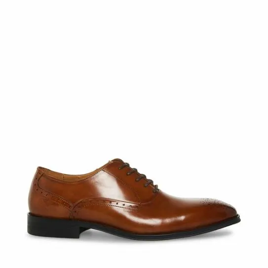 Men039s ZATE TAN LEATHER Tan Leather Steve Madden Dress