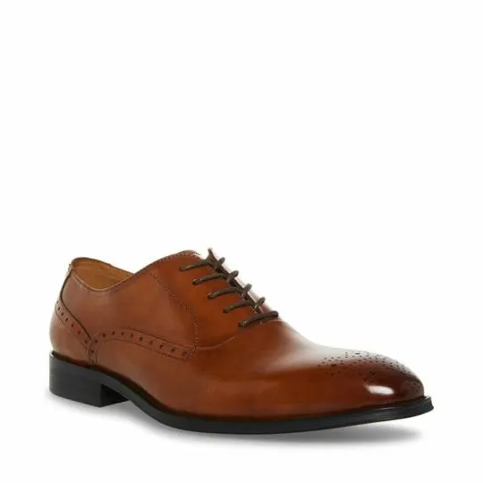 Men039s ZATE TAN LEATHER Tan Leather Steve Madden Dress Men039s ZATE TAN LEATHER Tan Leather Steve Madden Dress