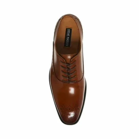 Men039s ZATE TAN LEATHER Tan Leather Steve Madden Dress Men039s ZATE TAN LEATHER Tan Leather Steve Madden Dress