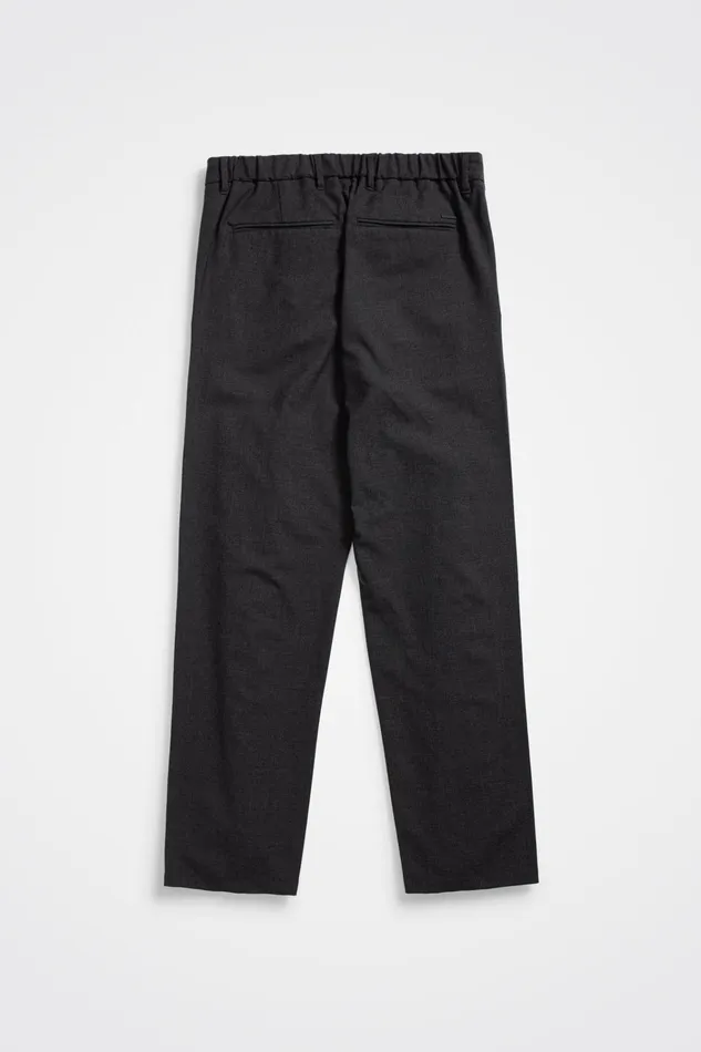 Men Aaren Cordura Tech Wool Trouser Charcoal Melange Norse Projects Trousers