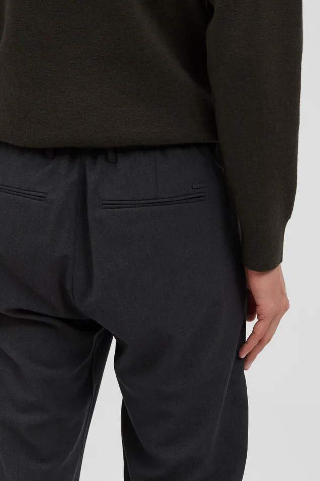 Men Aaren Cordura Tech Wool Trouser Charcoal Melange Norse Projects Trousers