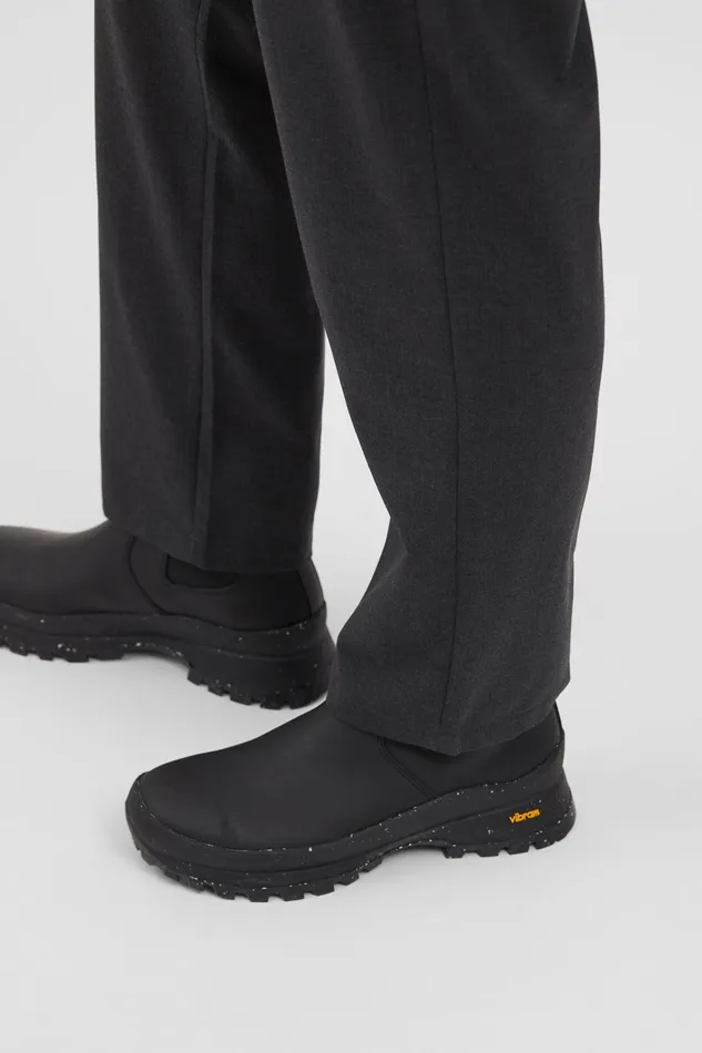 Men Aaren Cordura Tech Wool Trouser Charcoal Melange Norse Projects Trousers