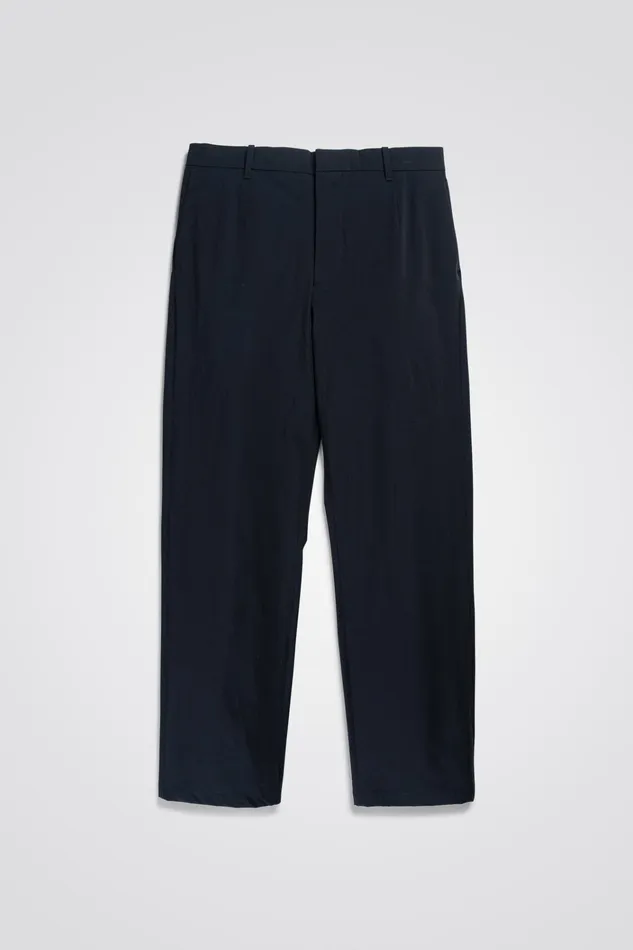 Men Aaren Travel Light Dark Navy Norse Projects Trousers