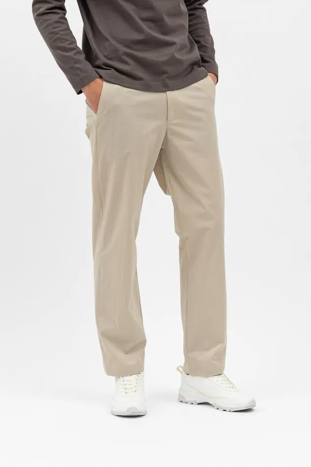 Men Aaren Travel Light Light Khaki Norse Projects Trousers