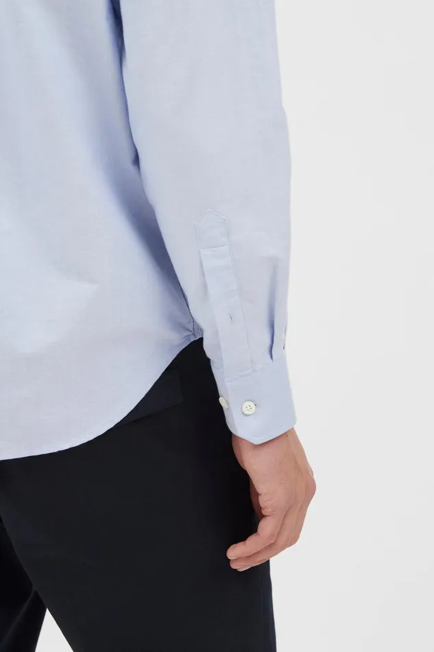 Men Algot Oxford Monogram Shirt Pale Blue Norse Projects Shirting