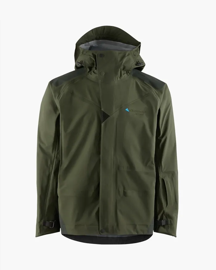 Men Allsvinn Waterproof Cutan Jacket Rosin Green Klttermusen Waterproof Jackets